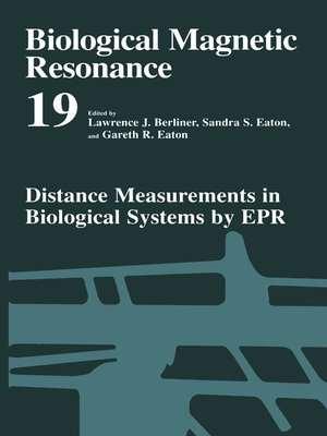 cover image of Distance Measurements in Biological Systems by EPR